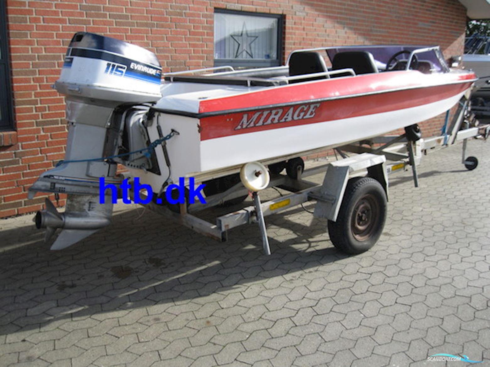 Mirage Powerboat 15,6" m/Evinrude 115 hk V4 - NU Nedsat KR. 10.000,- !