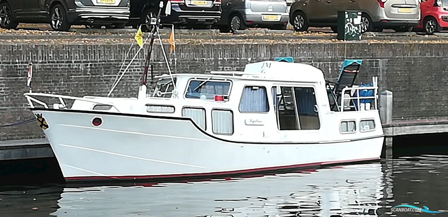 Motor Yacht Haak Kofferdek Bakdekker 9.00 AK Motorbåd 1975, med Mercedes motor, Holland