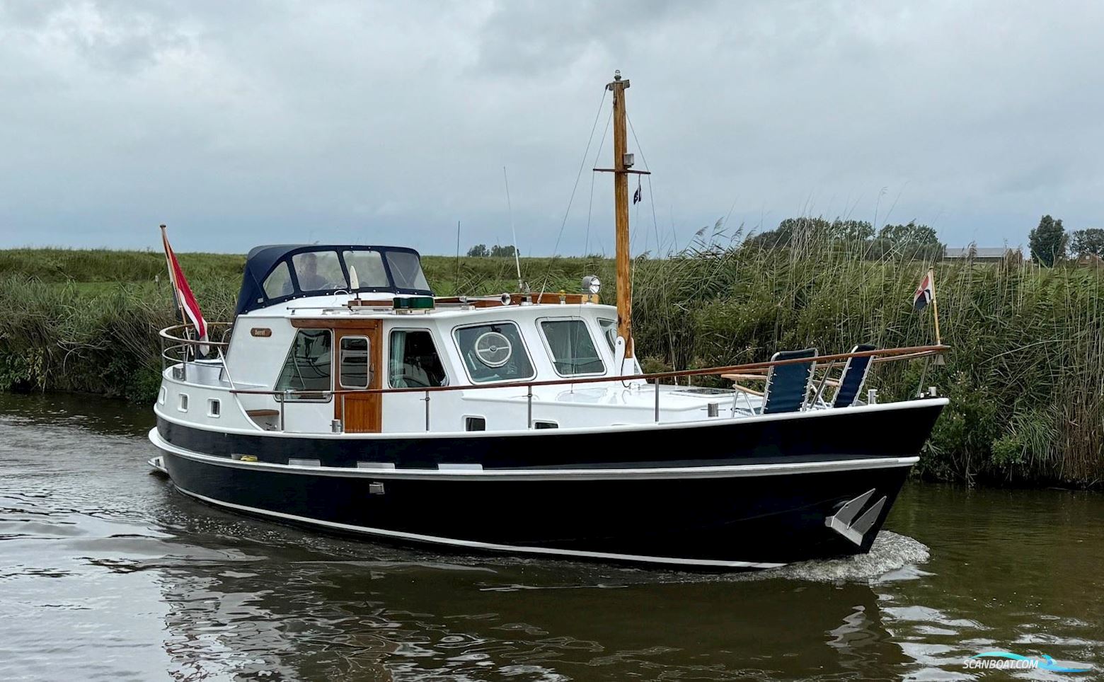 Motor Yacht Molenmaker & Mantelkotter 11.80 AK Cabrio Motorbåd 1980, med Daf motor, Holland