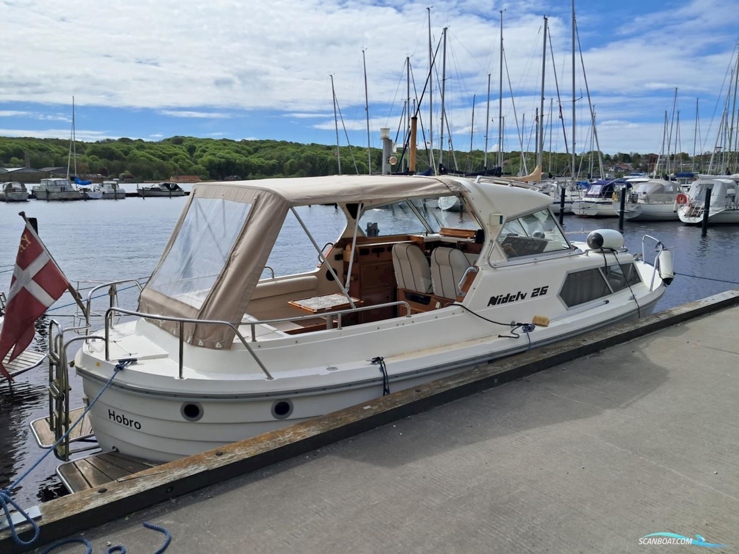 Nidelv 26 Motorbåd 1991, med Volvo Penta motor, Danmark