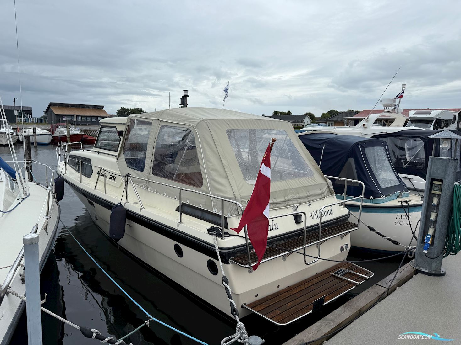 Nidelv 28 Motorbåd 1984, med Volvo Penta motor, Danmark