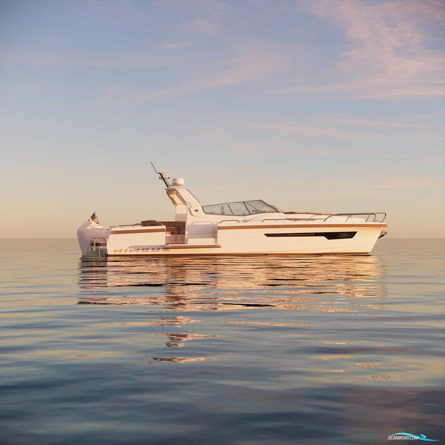Nimbus W12 Motorbåd 2026, med 2 x Mercury Verado V10 425 hk motor, Danmark
