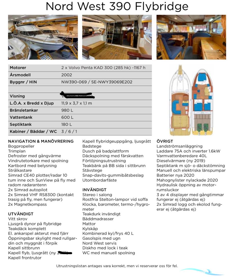 Nord West 390 Flybridge