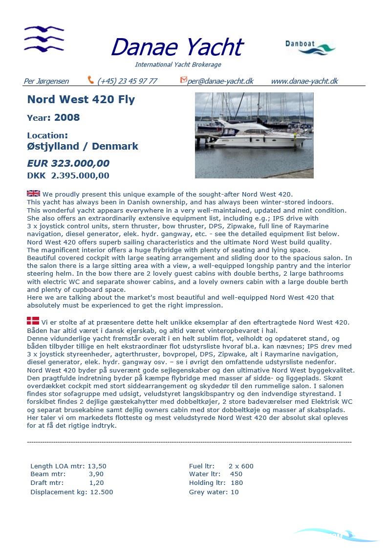 Nord West 420 Flybridge