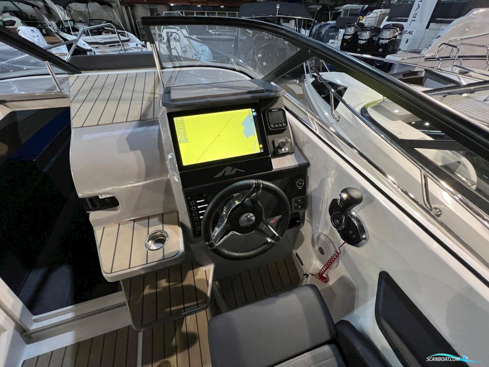 NorthMaster 760 Cruiser. Dit schip is aanwezig op de Suzuki stand van hiswa te water 2026.
