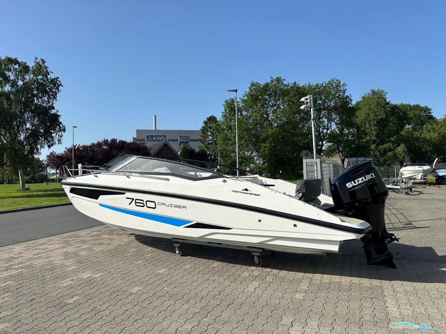 NorthMaster 760 Cruiser. Dit schip is aanwezig op de Suzuki stand van hiswa te water 2026.