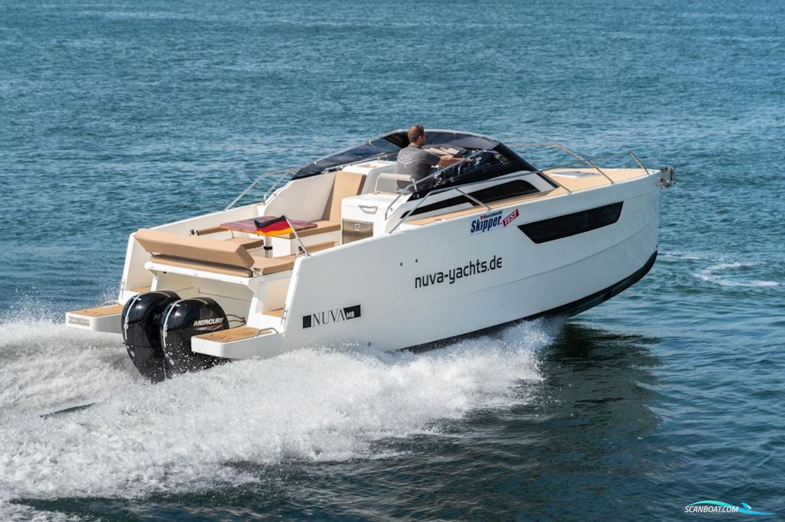 NUVA Yachts M8 Cabin -VERKAUFT- Motorbåd 2020, med MERCURY F150 EFI motor, Tyskland