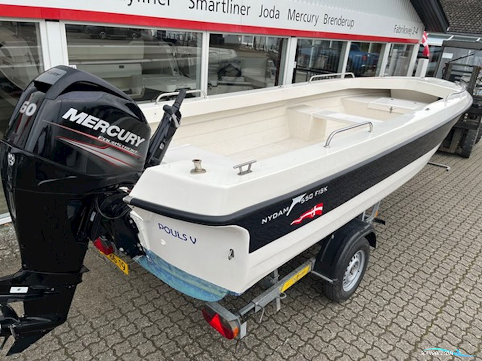 Nydam 550 Fisk med 60 hk Mercury-EFI 4-takt Big Tiller