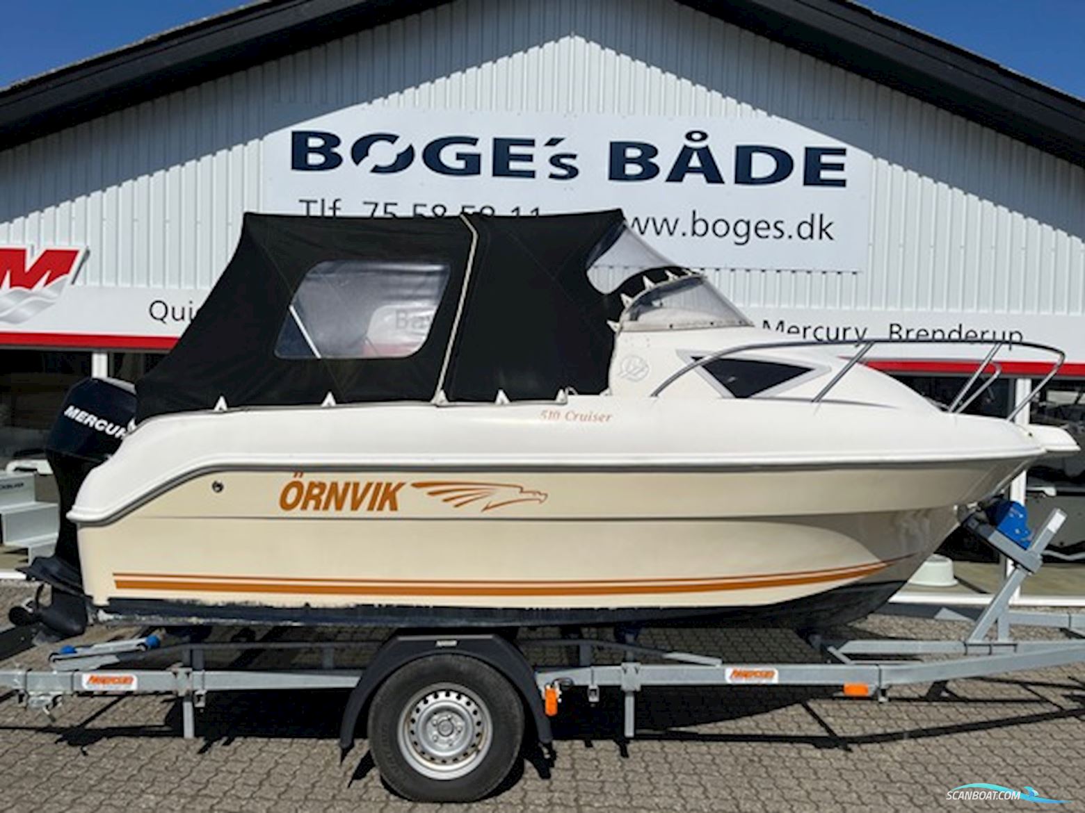 Ørnvik 510 Cruiser med F60 Mercury-EFI - Anvisningssalg - SOLGT Motorbåd 2008, med Mercury motor, Danmark