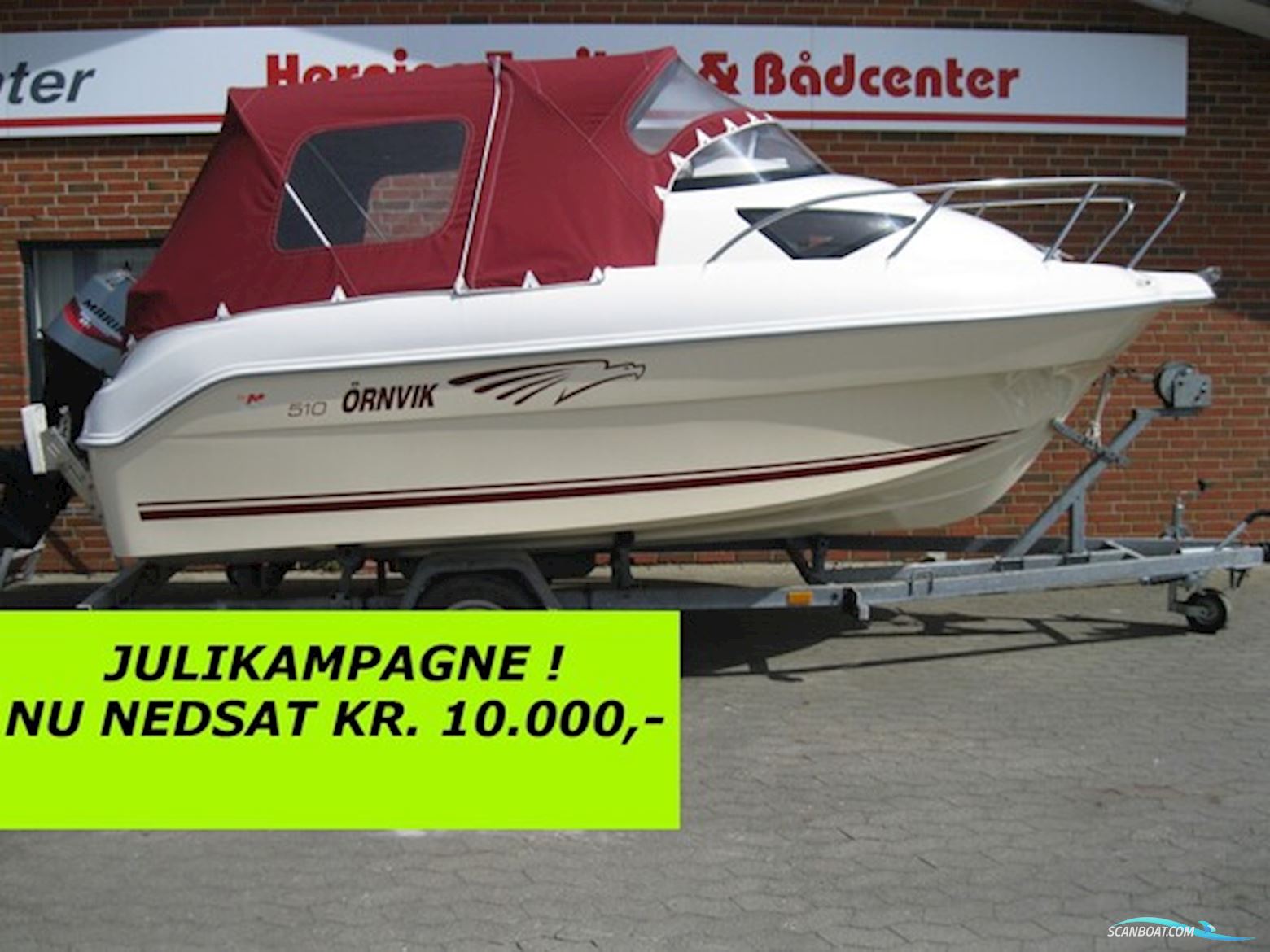 Ørnvik 510 Cruiser m/Mariner F60 hk Efi 4-Takt - NU Nedsat KR. 10.000,- ! Motorbåd 2006, med Mariner motor, Danmark