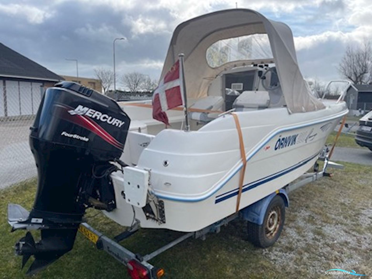 Ørnvik 520 Flamingo med Mercury F75 4-takt samt Brenderup trailer - NY pris kr 69.000 Motorbåd 2006, med Mercury motor, Danmark