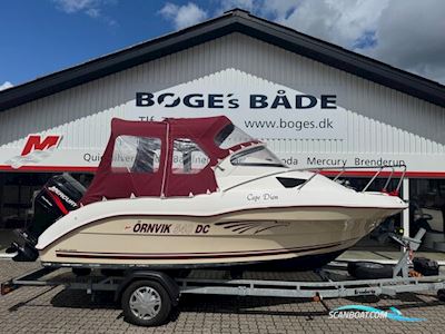 Ørnvik 540 Cruiser Med F75 Mercury 1,6L 16V 4 Takt og 1500 kg Brenderup 8220B Trailer Motorbåd 2003, med Mercury motor, Danmark