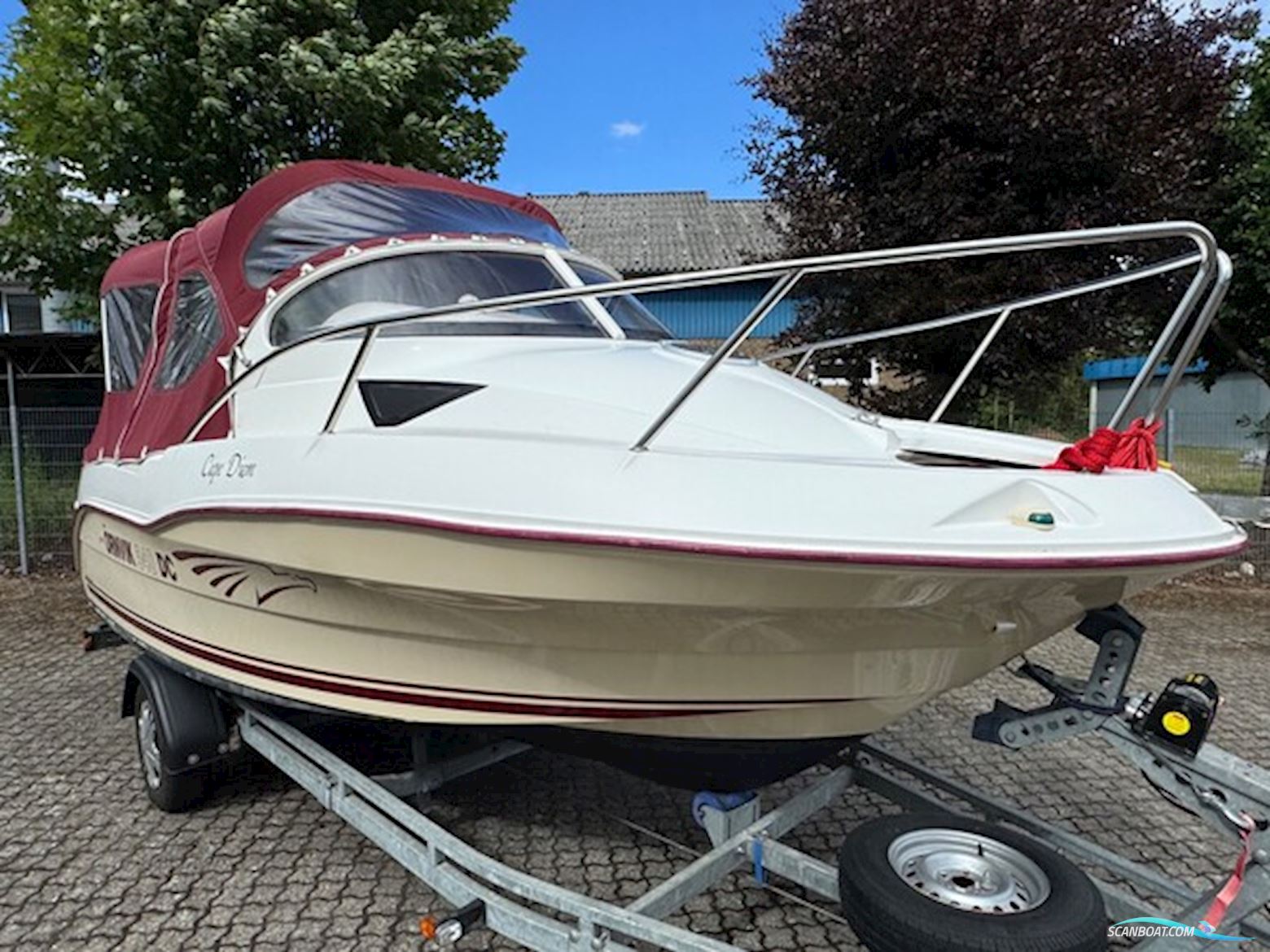 Ørnvik 540 Cruiser Med F75 Mercury 1,6L 16V 4 Takt og 1500 kg Brenderup Trailer
