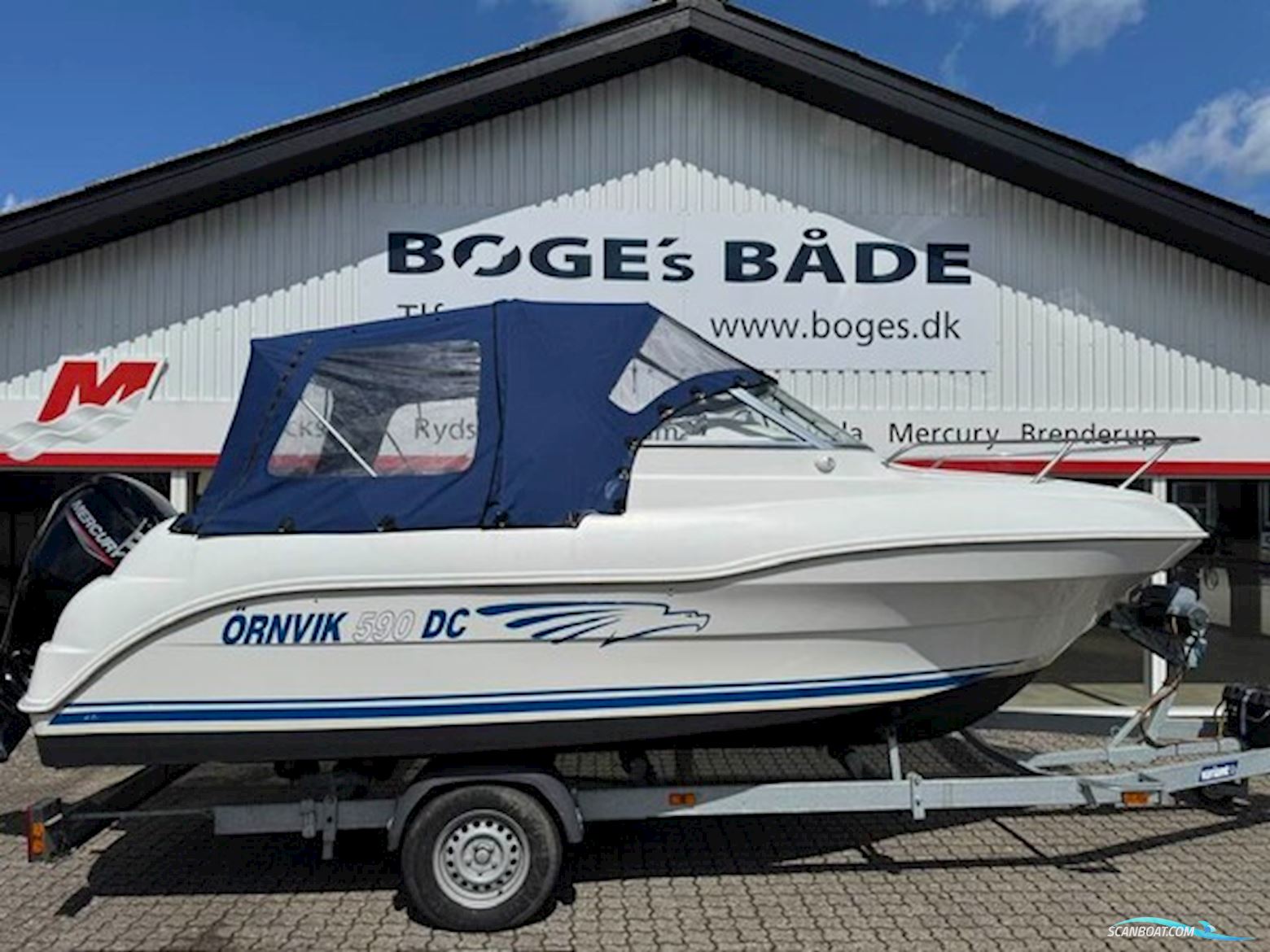 Ørnvik 590 DC Med F115 Mercury-Efi CT - Anvisningssalg Motorbåd 2000, med Mercury motor, Danmark