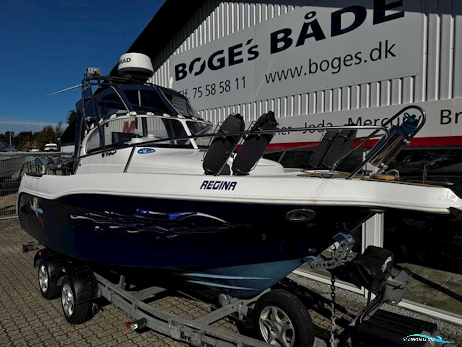 Örnvik 630 WA Commander Med F175 hk Mercury-Efi 4 Takt 3,4L V6 Inkl. Brenderup Buggi 2 Tons Trailer