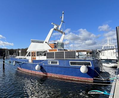 OneOff 45' danskbygget stål motorbåd-1978 Motorbåd 1978, med 2 x Volvo Penta TAMD 61A - 306 HK motor, Danmark