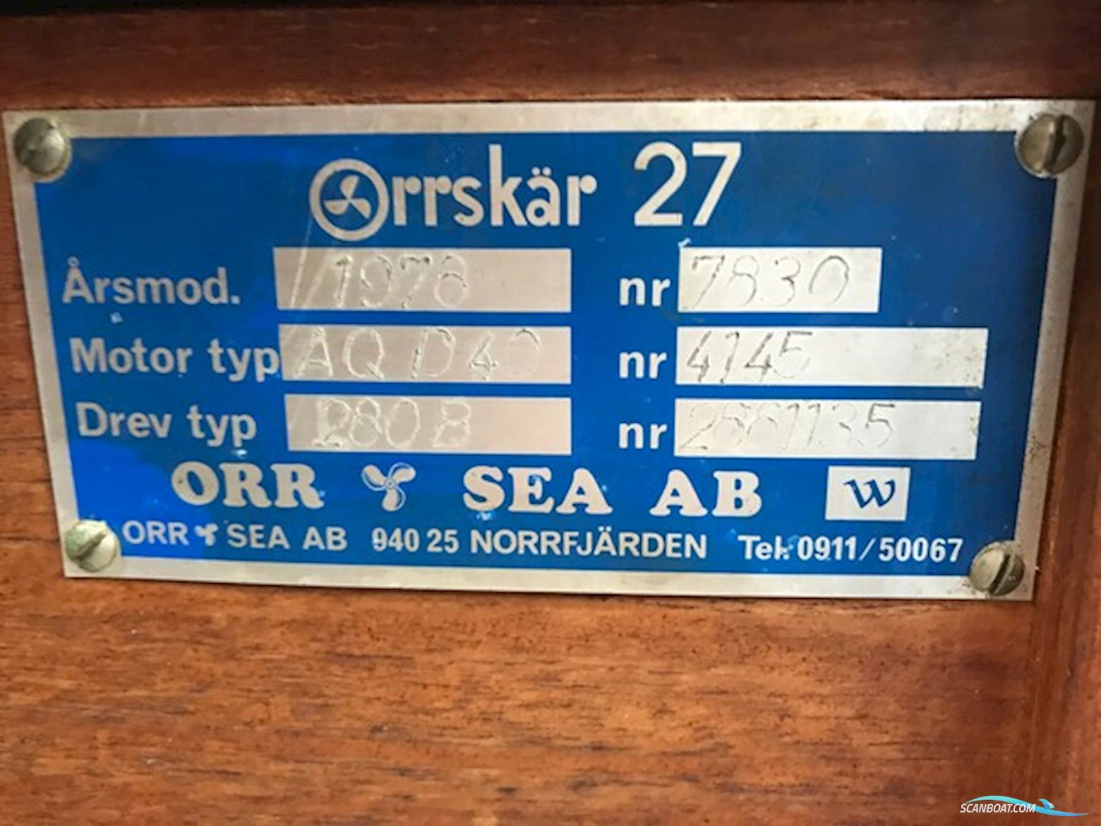 Orrskär 27 – Klassisk Svensk Kvalitetsbåd Med Nyrenoveret Motor (1978)