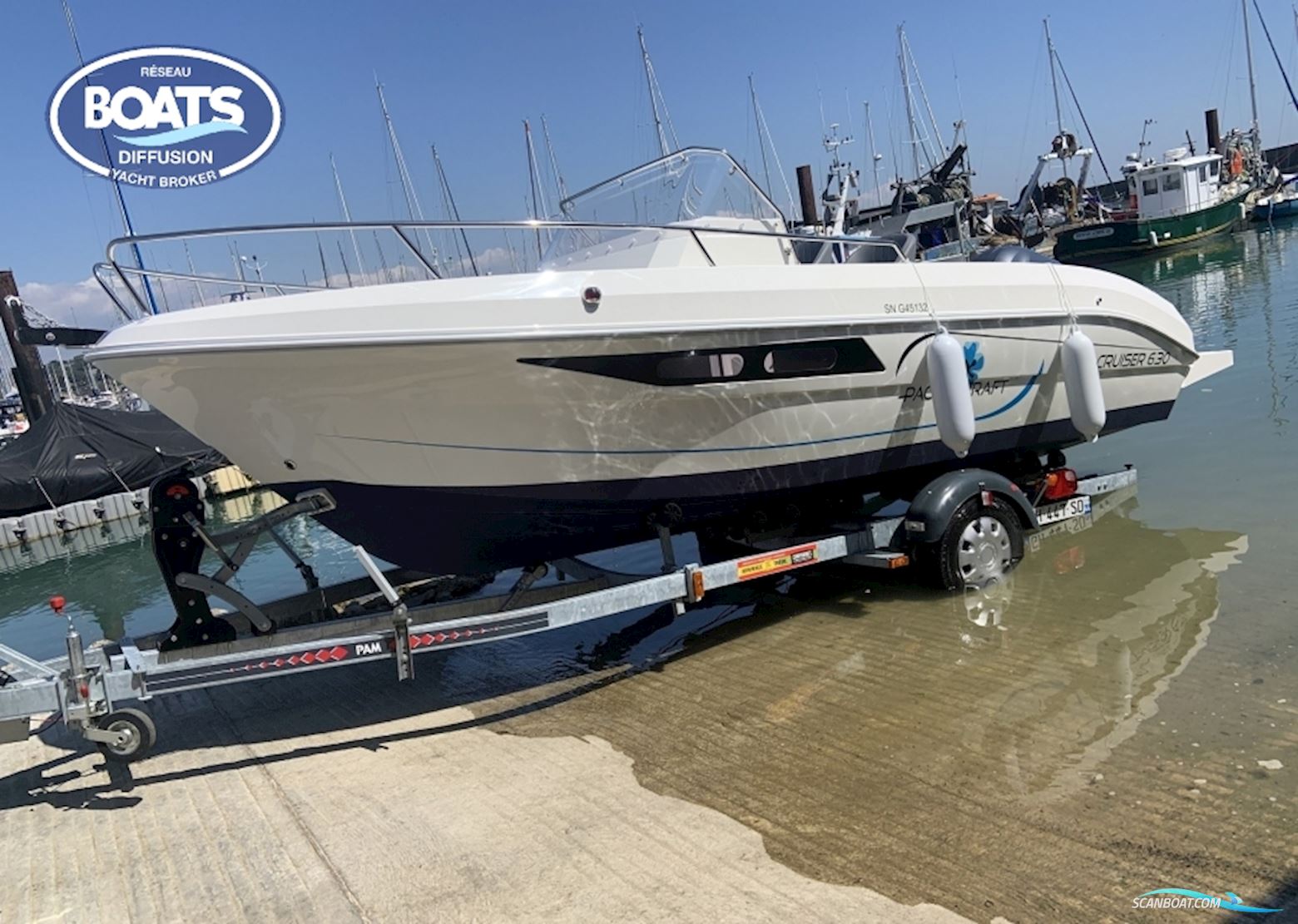 Pacific Craft 630 Sun Cruiser Motorbåd 2022, med Yamaha motor, Frankrig