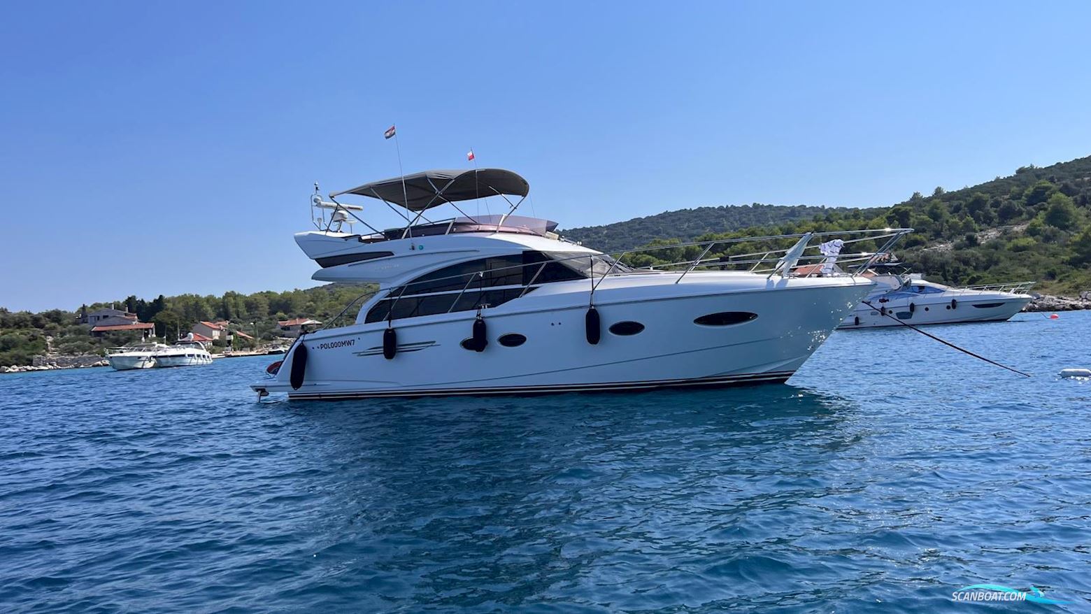 Princess 43 Motorbåd 2018, med Cummins motor, Kroatien
