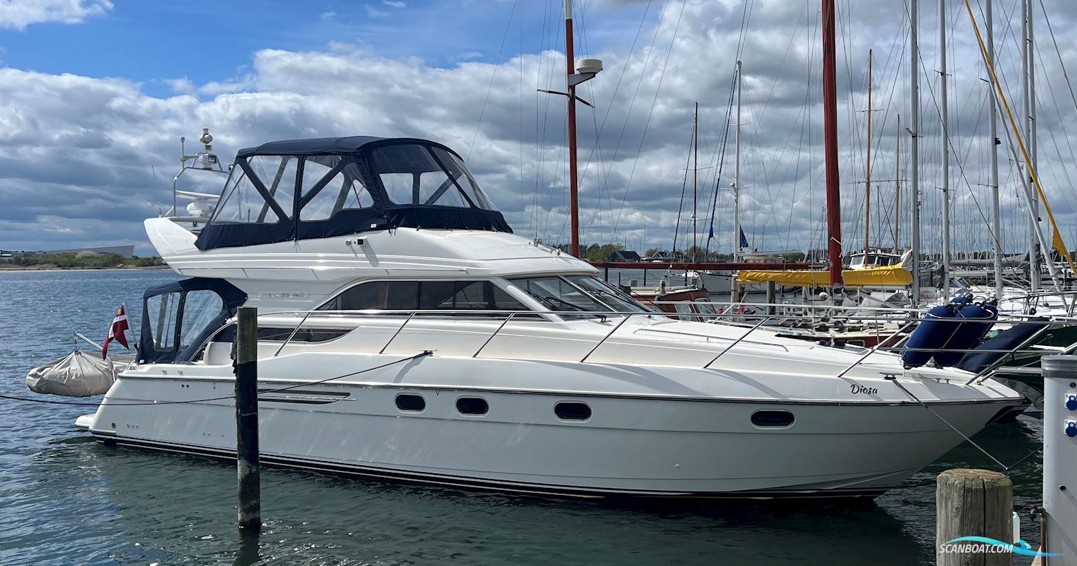 Princess 460 Flybridge Motorbåd 1999, med Volvo Penta TAMD73 EDC motor, Danmark