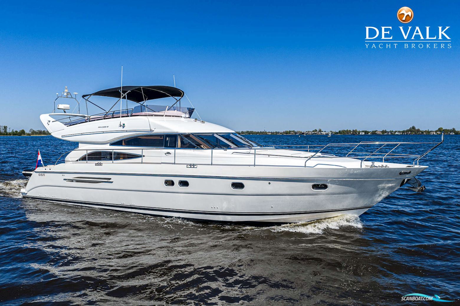 Princess 61 Flybridge Motorbåd 2002, med Man motor, Holland