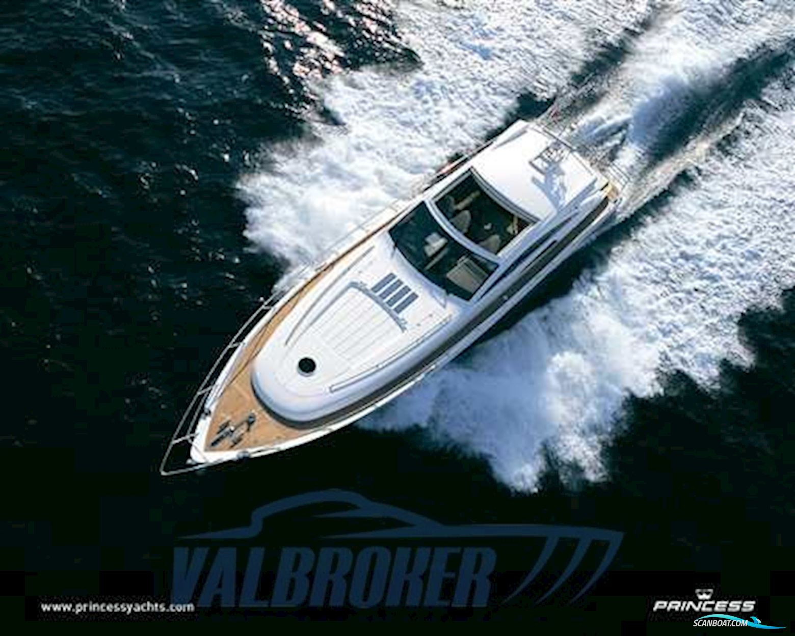 Princess Yachts V 70 Motorbåd 2008, med Caterpillar C32 motor, Frankrig