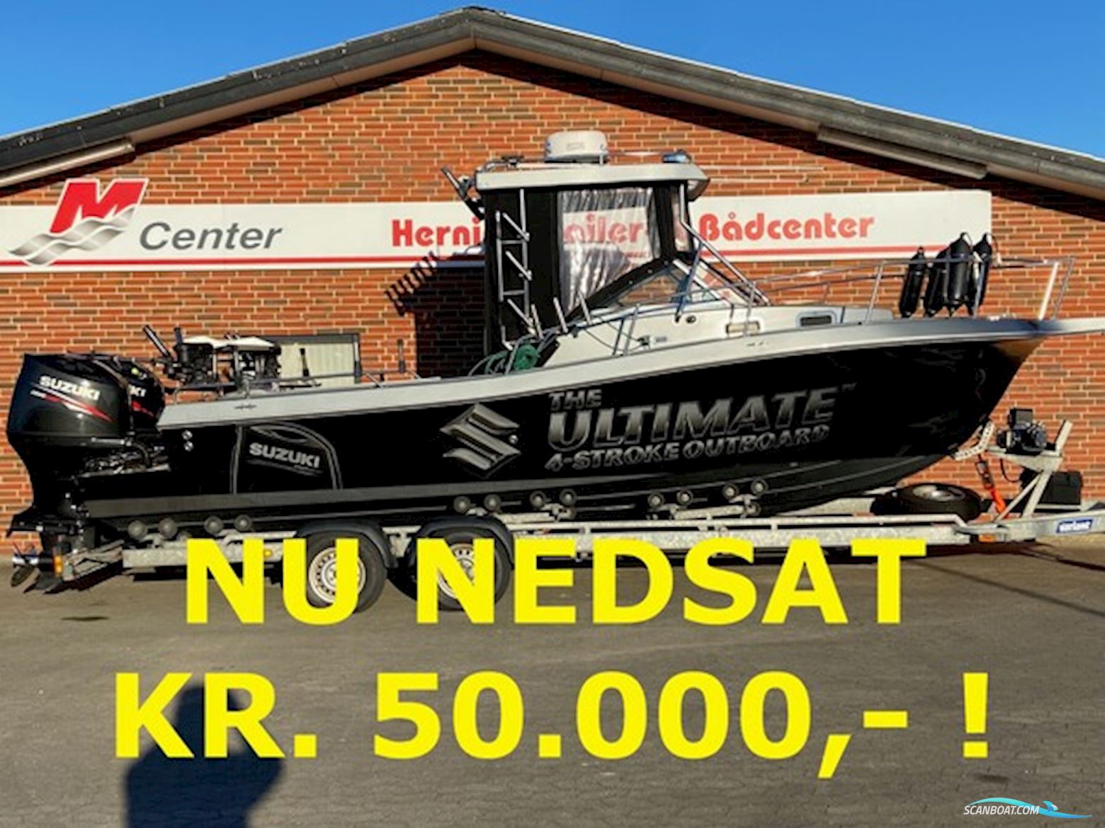 Profisher Cutter 223 WA m/2 Stk. Suzuki DF200 hk og Variant Buggitrailer - NU Nedsat KR. 50.000,- ! Motorbåd 2025, med Suzuki motor, Danmark