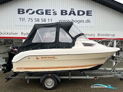 Quicksilver 470 Cruiser Med 40 hk Mercury-Efi 4 Takt og 1000 kg Brenderup Bådtrailer Motorbåd 2008, med Mercury motor, Danmark