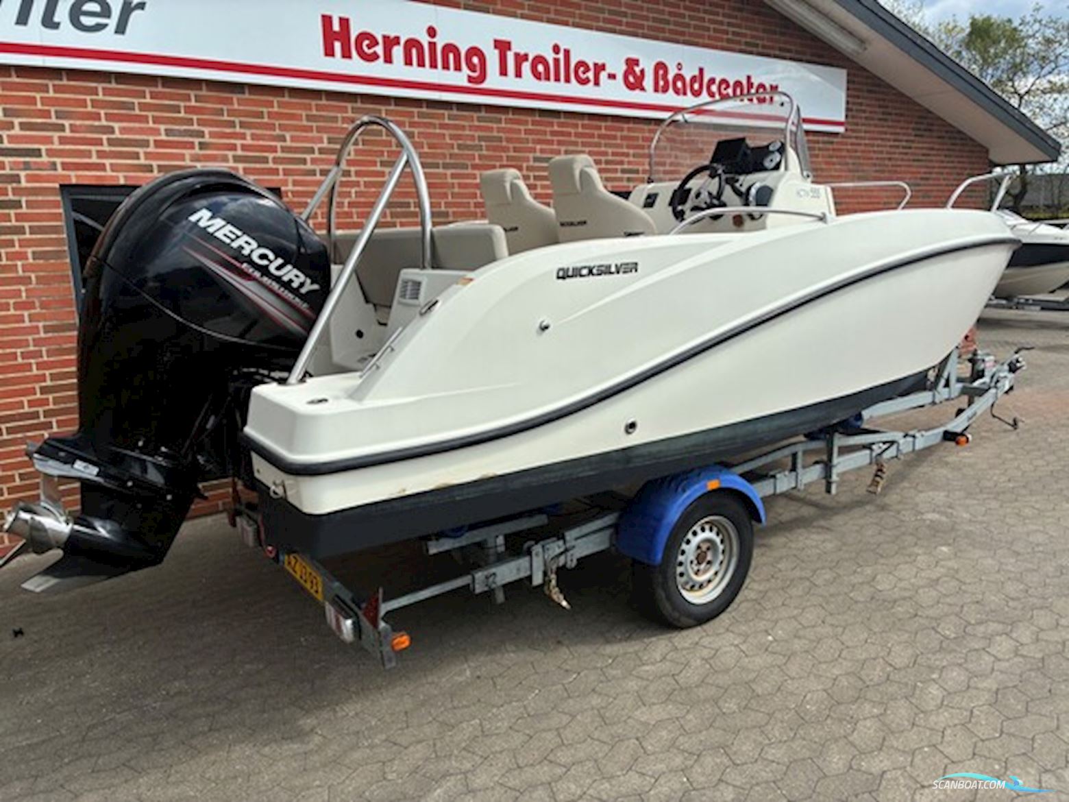 Quicksilver 555 Open m/Mercury F150 hk EFI 4-takt og Brenderup trailer