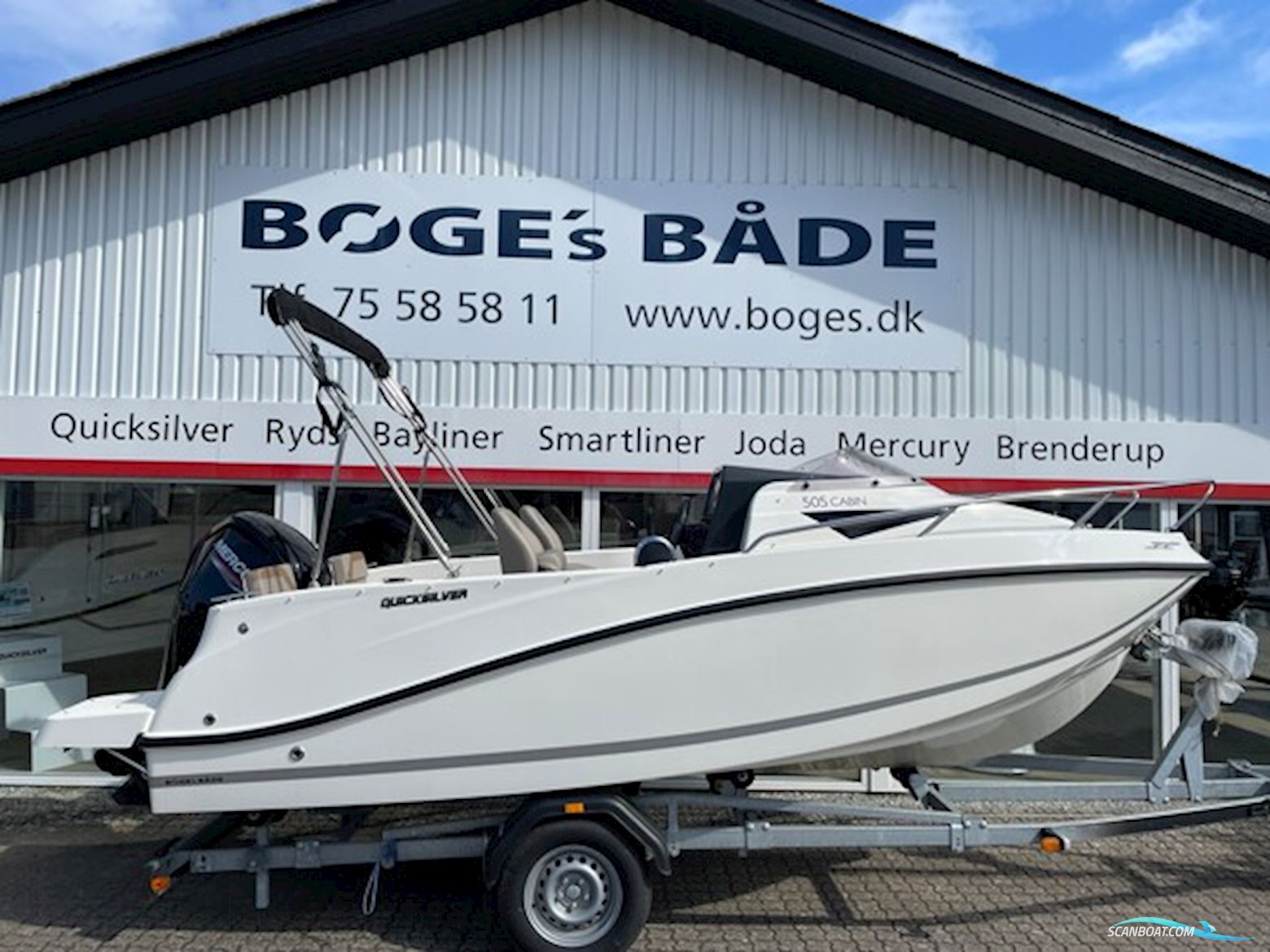 Quicksilver Activ 505 Cabin med F80 Mercury-EFI 4 takt inkl. trailer 