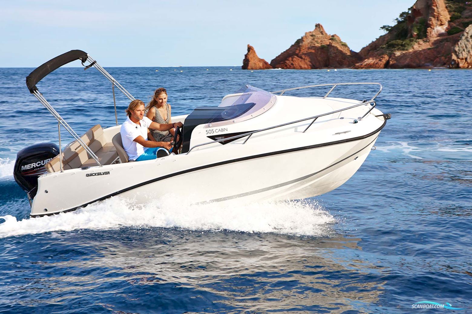 Quicksilver Activ 505 Cabin Motorbåd 2025, med Mercury 60 hk 4-Takt motor, Danmark