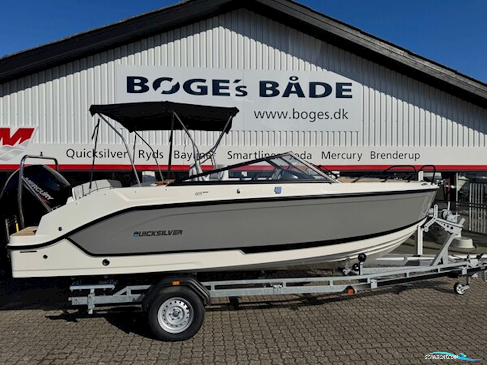 Quicksilver Activ 605 Cruiser Med F150 Mercury-Efi 3,0L XL 4 Takt Exclusive Deluxe Line Motorbåd 2025, Danmark