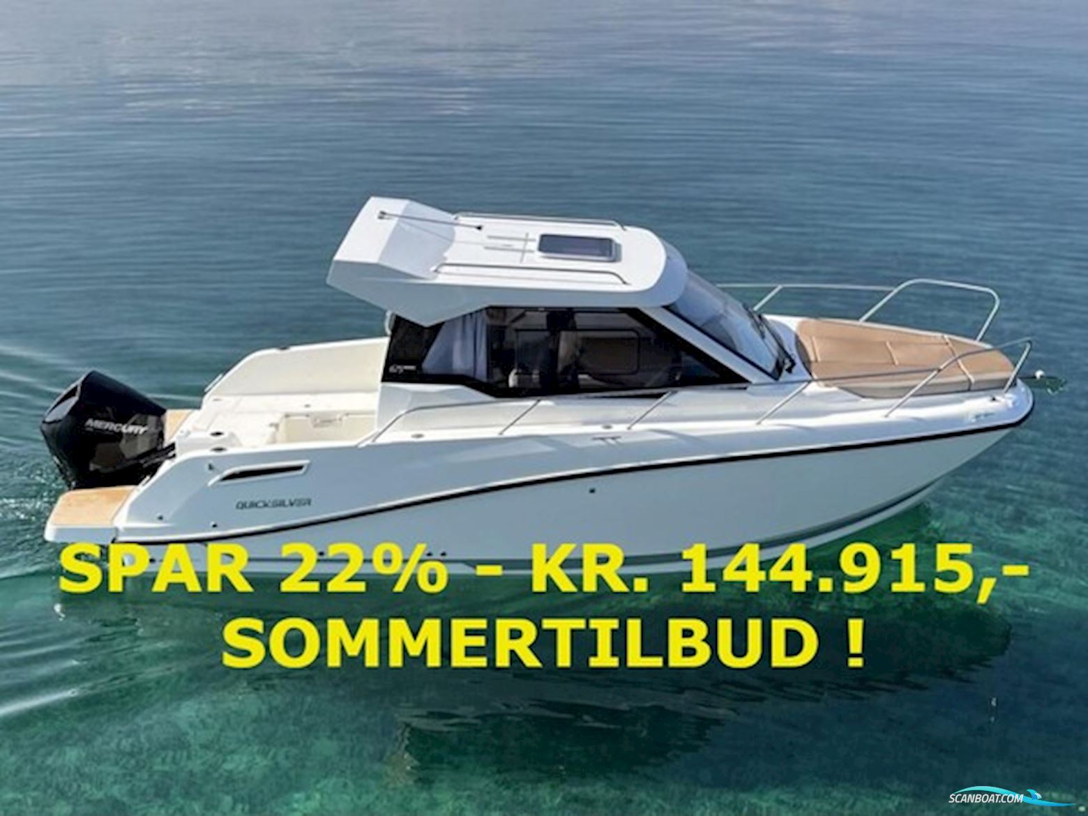 Quicksilver Activ 705 Weekend m/Mercury F150 hk Racing XL DS V6, Hvid - Sommer ! Motorbåd 2025, Danmark