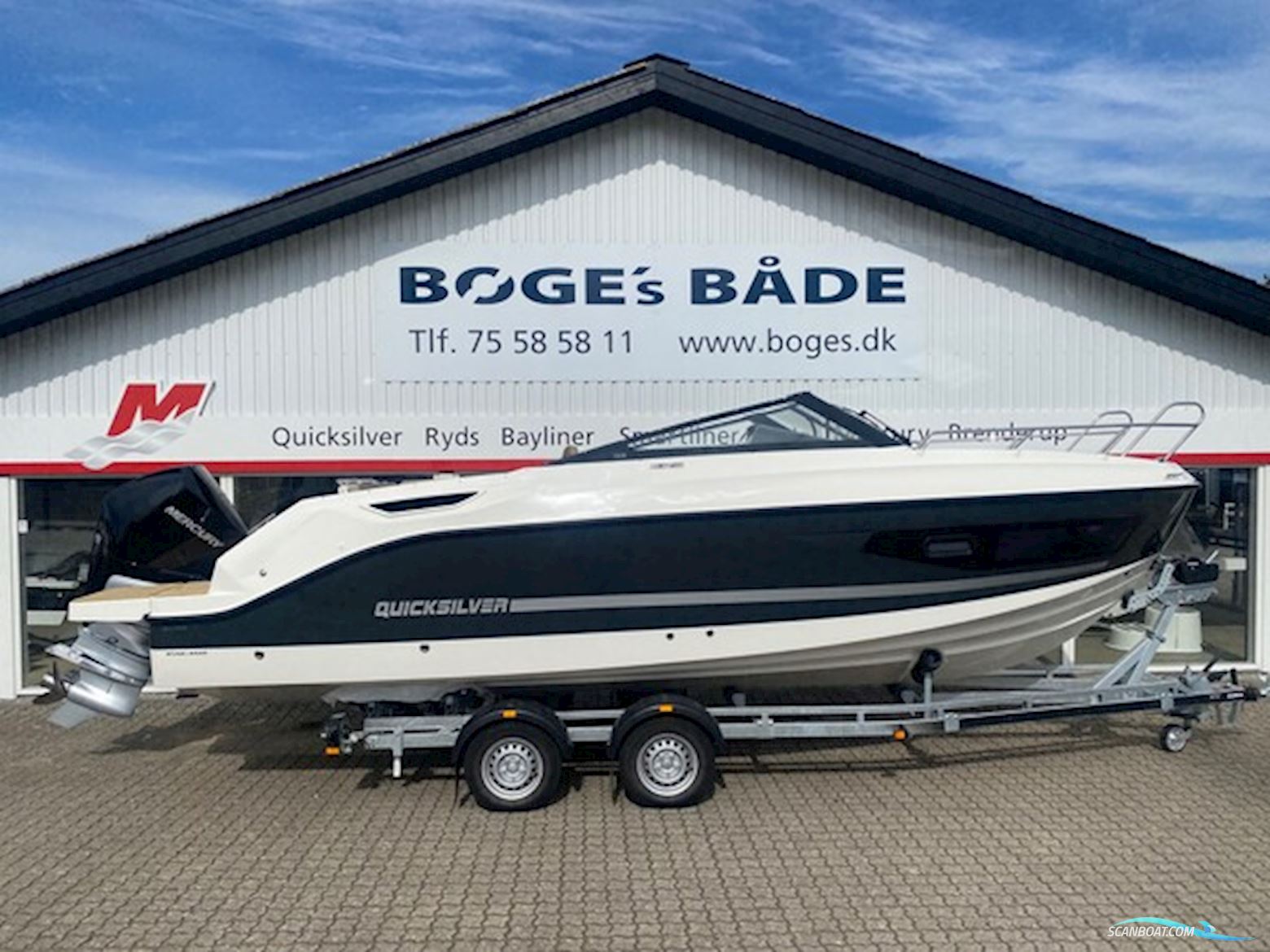 Quicksilver Activ 755 Cruiser med F225 Mercury-EFI 4 takt XL V6 - inkl udstyr Motorbåd 2025, Danmark