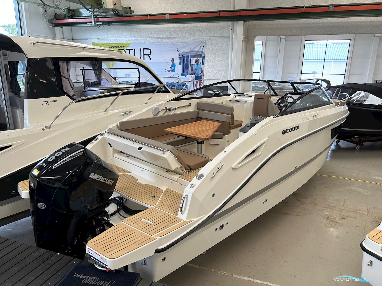 Quicksilver Activ 805 Cruiser NY Motorbåd 2025, med Mercury 200 xl ds motor, Danmark
