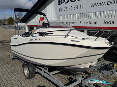 Quicsilver Activ 455 Cabin Med F60 Mercury-Efi og 1000 kg Brenderup Bådtrailer Motorbåd 2016, med Mercury motor, Danmark