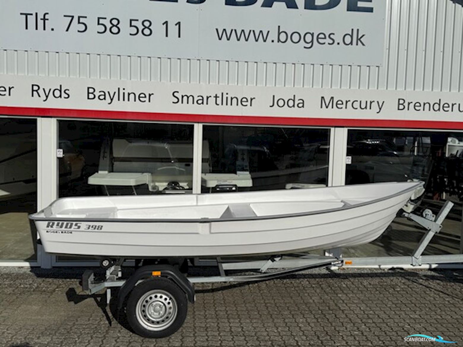 Ryds 398VI Jolle Med 4 hk Mercury 4 Takt Motorbåd 2024, Danmark