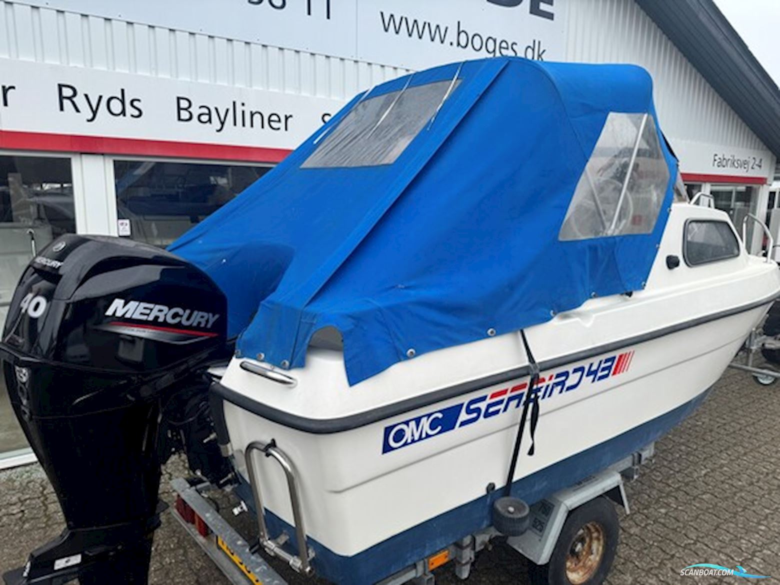Ryds 435 FC - Seabird 43 Med ny 40 hk Mercury-Efi 4 Takt og 750 kg Trailer