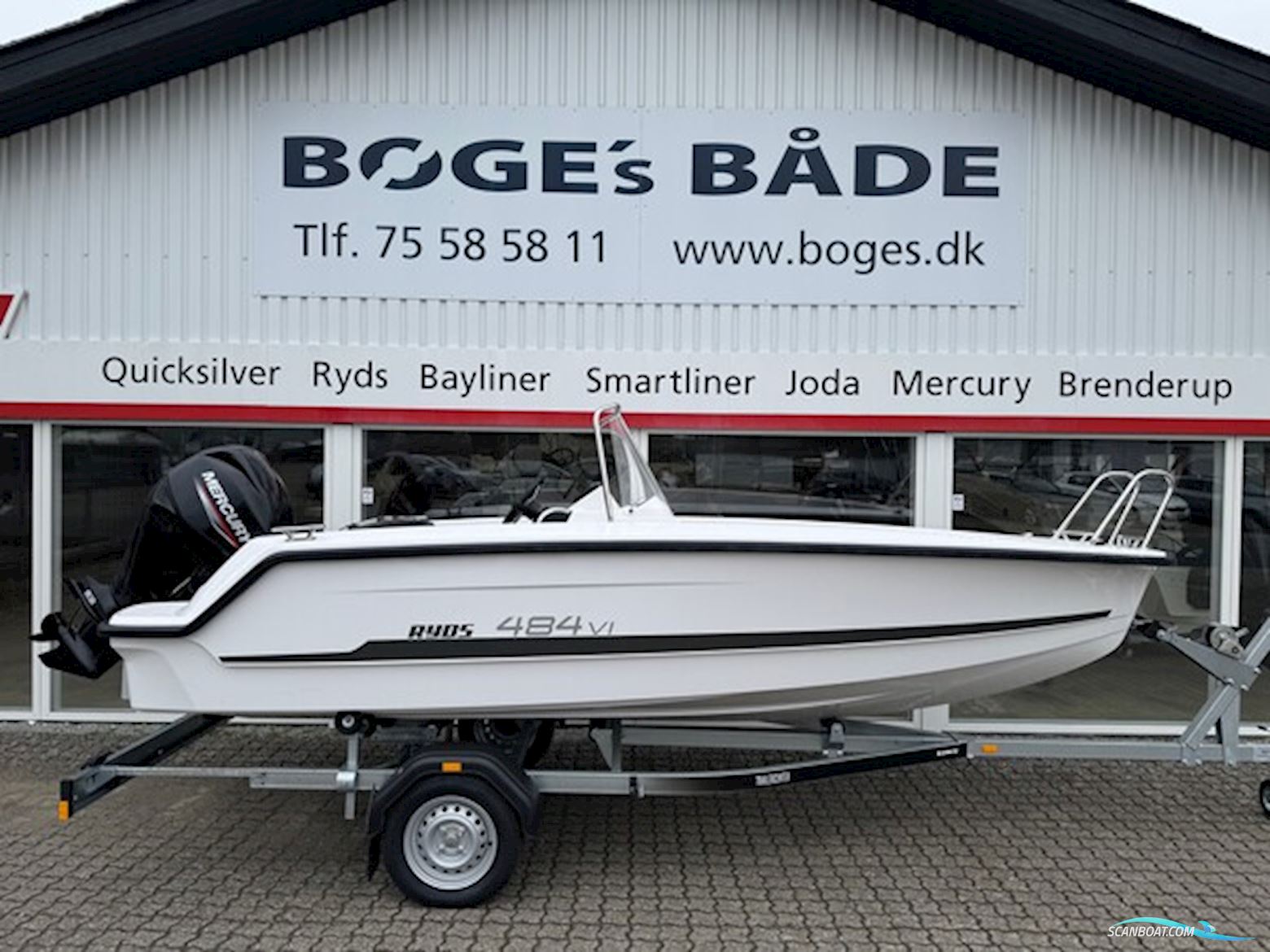 Ryds 484 VI Sport Med F40 Mercury-Efi Elpt og Udstyr Motorbåd 2025, Danmark