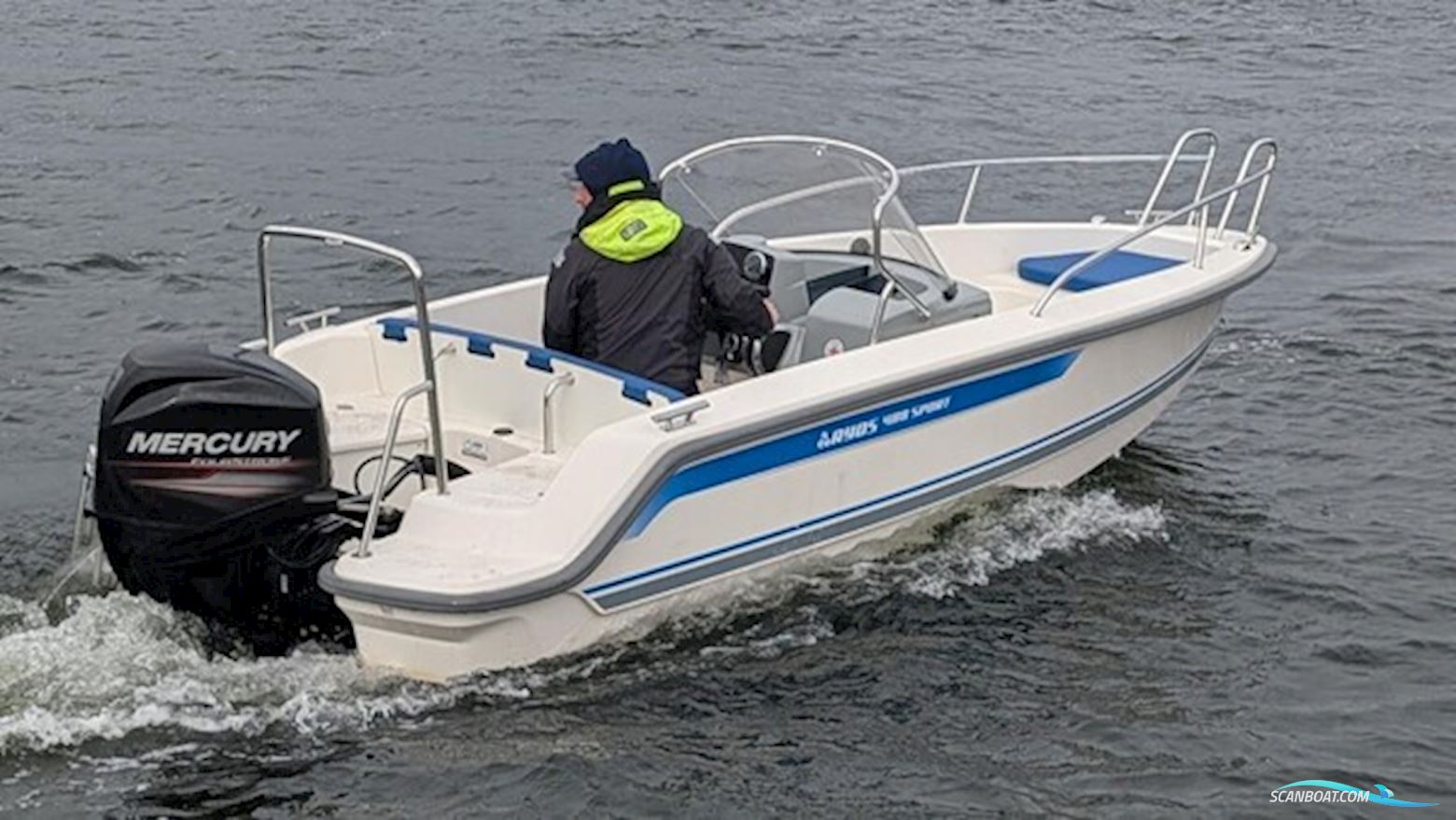 Ryds 488VI Sport Med 50 hk Mercury-Efi 4 Takt og Brenderup750 kg Premium Bådtrailer