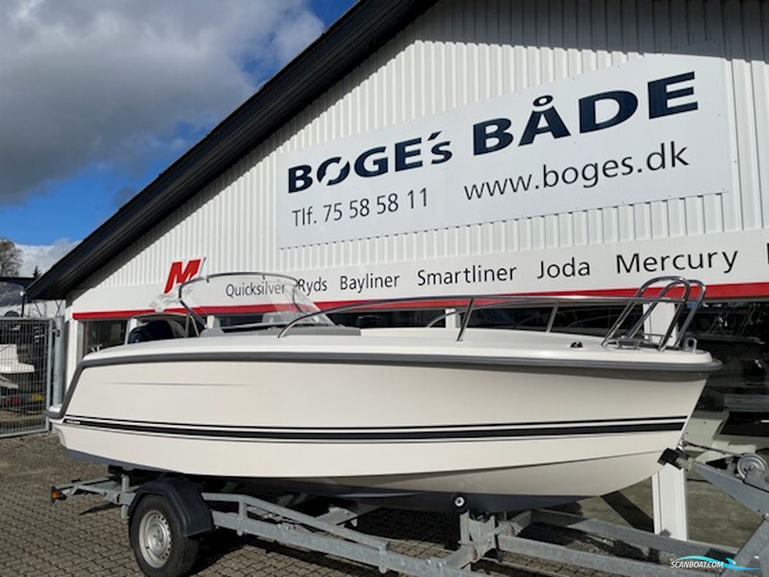 Ryds 548 Sport Med Mercury F100 Efi Elpt og Nysynet Brenderup 1300 kg Trailer - Anvisningssalg - Solgt