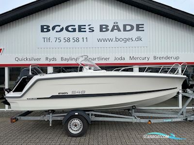 Ryds 548VI Sport X-Line med 100 hk Mercury-EFI 4 takt 2,1L og 1300 kg Brenderup bådtrailer Motorbåd 2025, med Mercury motor, Danmark