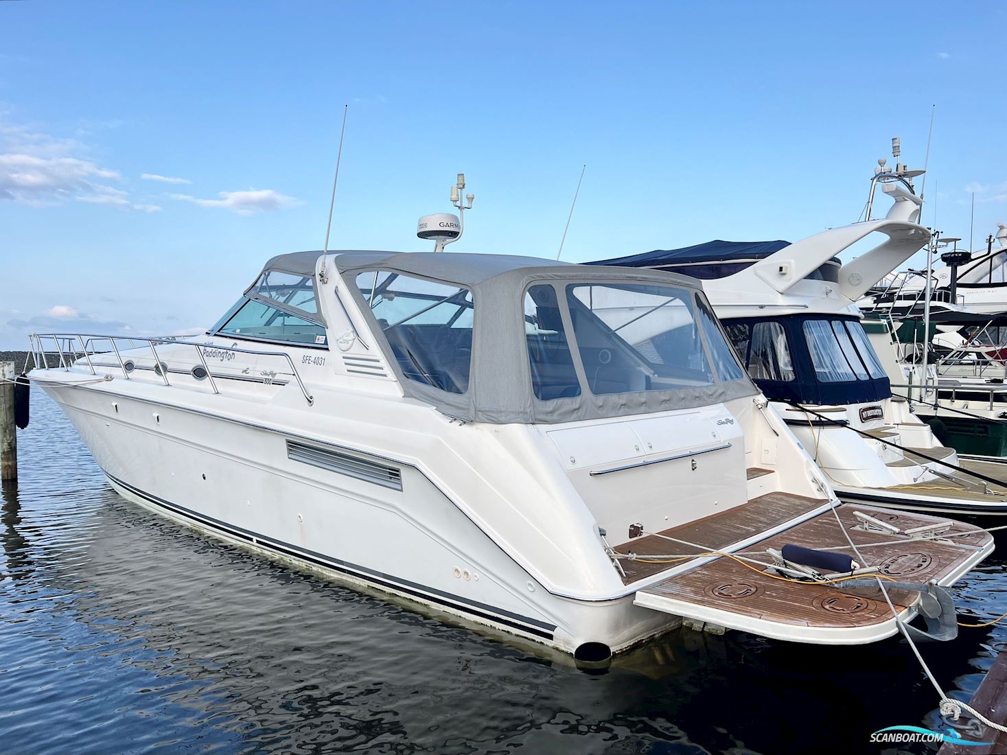 Sea Ray Sundancer 500 Motorbåd 1999, med 2 x Caterpillar 3196 TA hk 660hk motor, Sverige