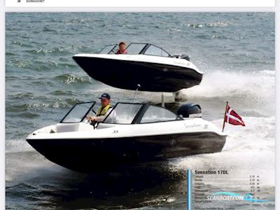 Sensation DL17 Motorbåd 2011, med Mercury motor, Danmark