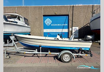 Shetland GH 14 Styrepultsbåd Motorbåd 1990, med Suzuki motor, Danmark