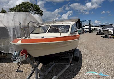 Skibsplast 490 HT Motorbåd 1985, med Honda 30HK motor, Danmark
