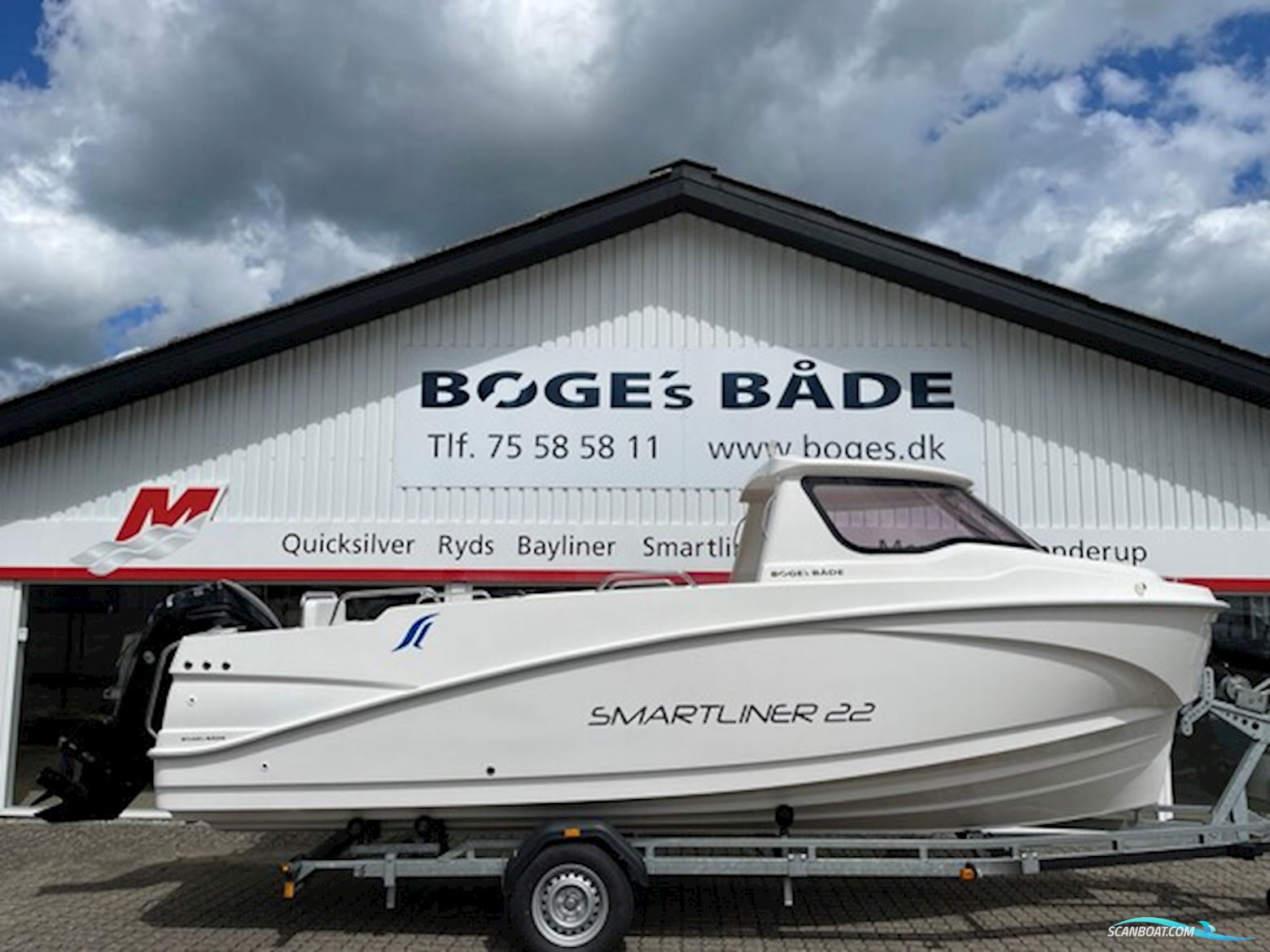 Smartliner Cuddy 22 - Mercury F100-Efi XL CT Inkl. Udstyr - Spar 80.000,- Motorbåd 2025, Danmark