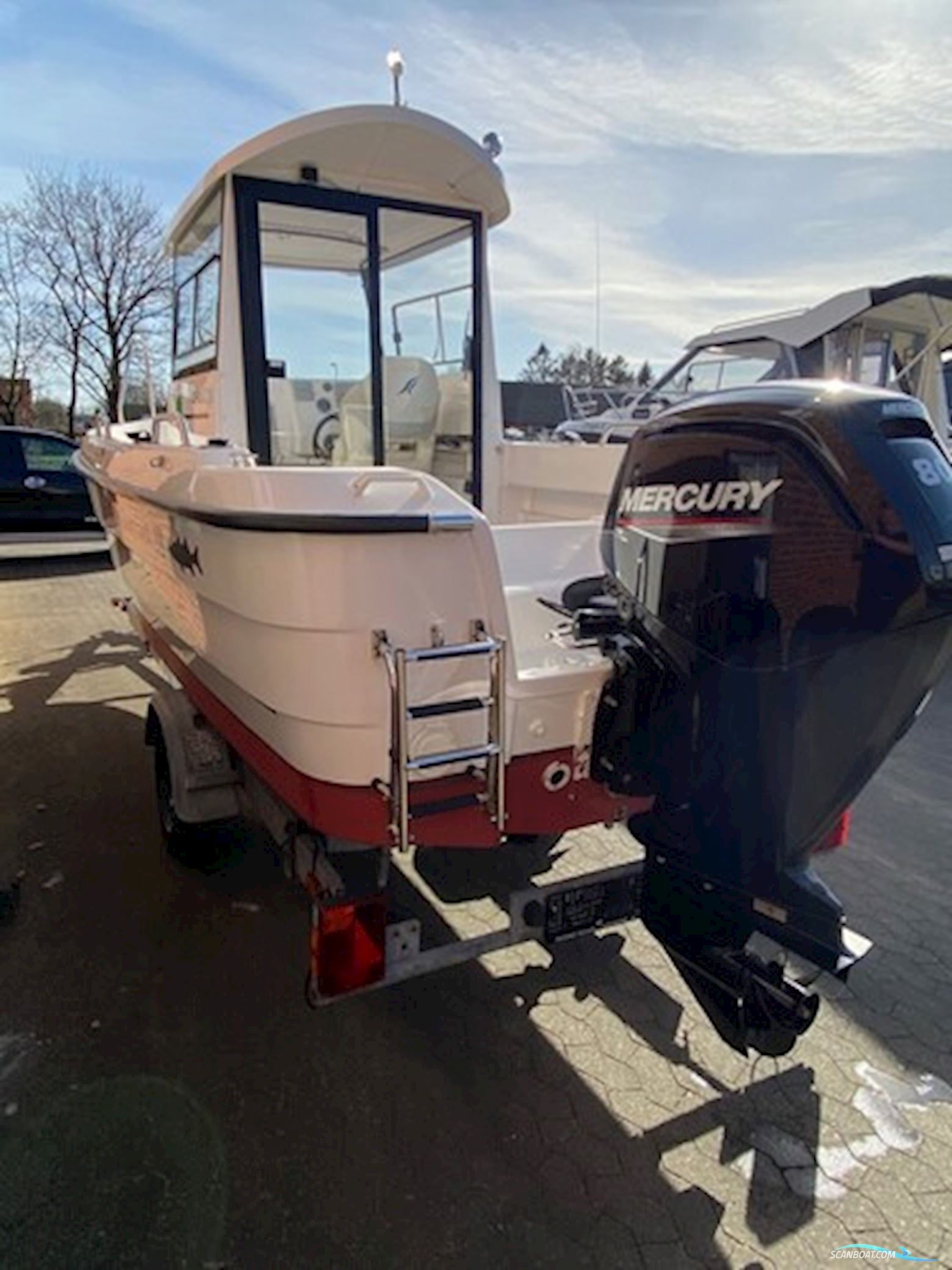 Smartliner Fisher 19 m/Mercury F80 hk Efi 4-Takt - Kun Sejlet 10 T !