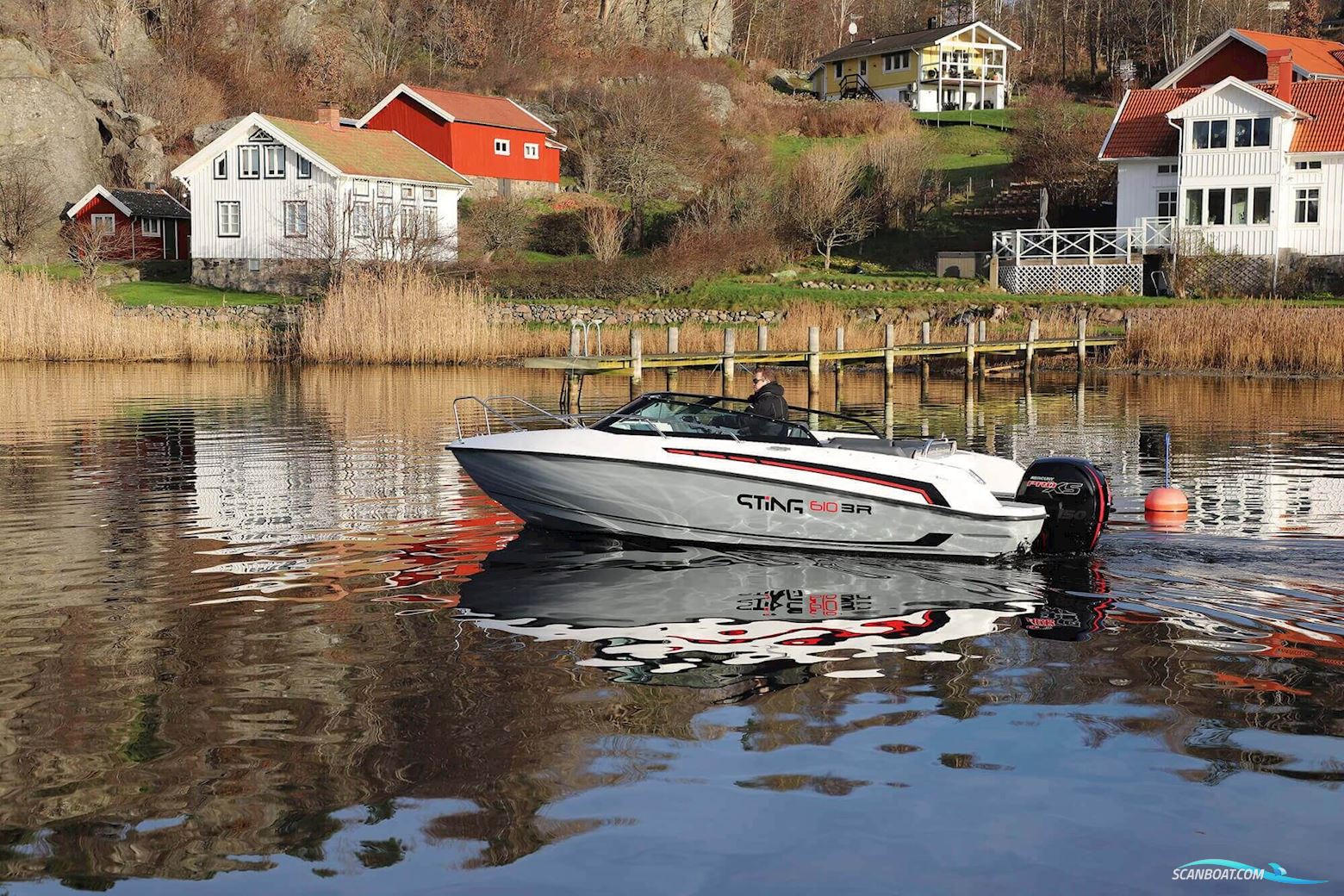 Sting 610 BR Motorbåd 2022, med Mercury Proxs 150 hk (-24) motor, Sverige