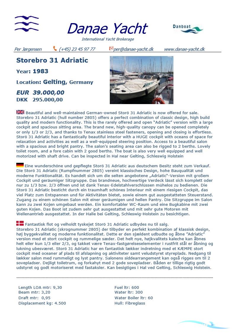 Storebro 31 Adriatic